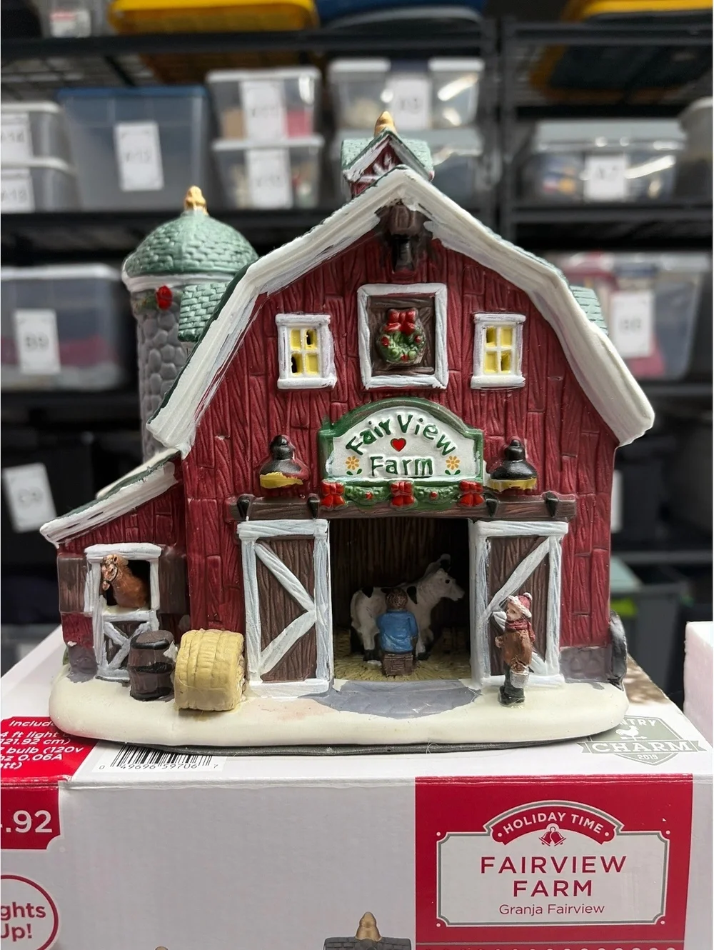 Holiday Time Fairview Farm Country Charm Christmas Village 2019 NO LIGHT